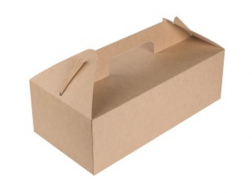 Carry Box with Handle (Χάρτινο Kraft Κουτί Μεταφοράς με χεράκι)